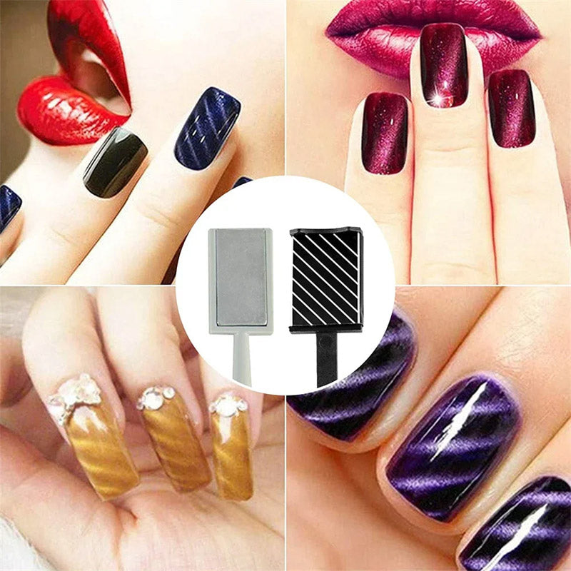 🌟[Nail Art Cat Eye Magnet Multifunctional Powerful Magnetic Strip Set] - Lås upp nya sätt att spela kreativ manikyr✨