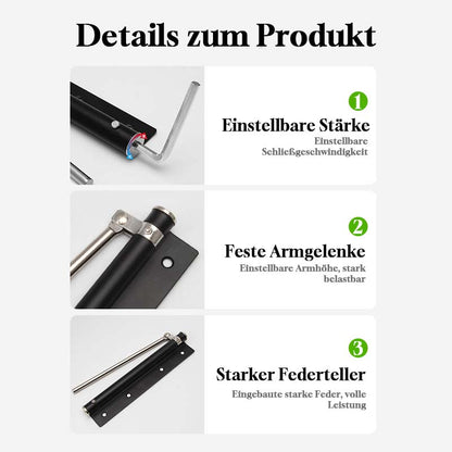 Automatisk dörrstängare - skonsam och tyst, för en smidig dörrstängning! 🚪