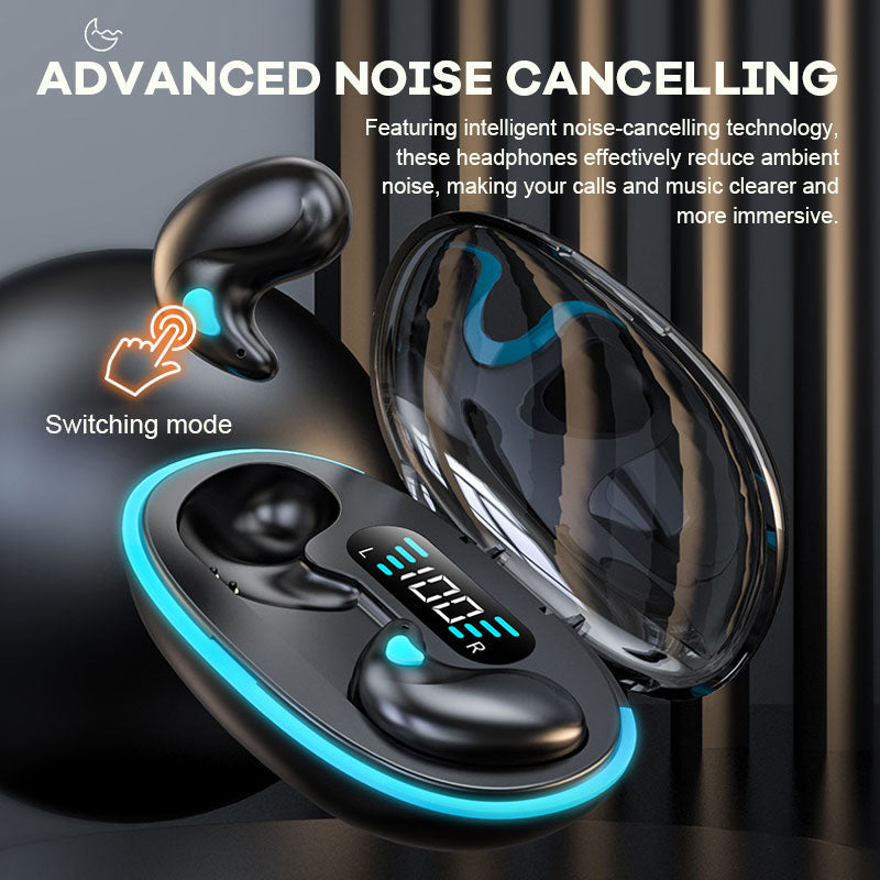 Digital Display Mini Noise Cancelling Bluetooth-hörlurar