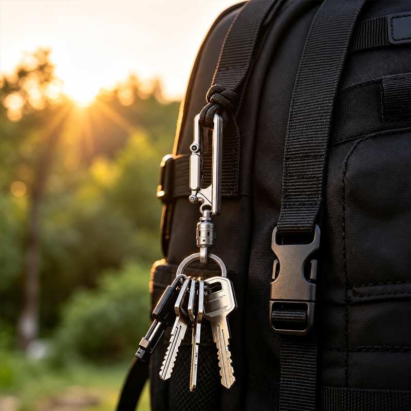 🔑 Men's Lightweight Belt Key Clip for Everyday Carry