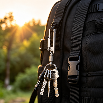 🔑 Men's Lightweight Belt Key Clip for Everyday Carry