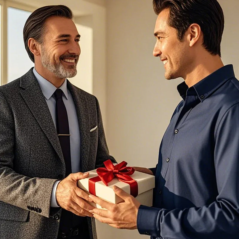 🏆 Bärbar cigarrlåda med vintage-motiv och litchimönster