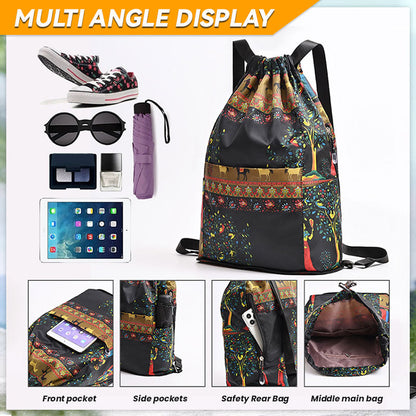 Dragsko Vikbar Stor kapacitet Torr-våt Separation Resa Sport Ryggsäck