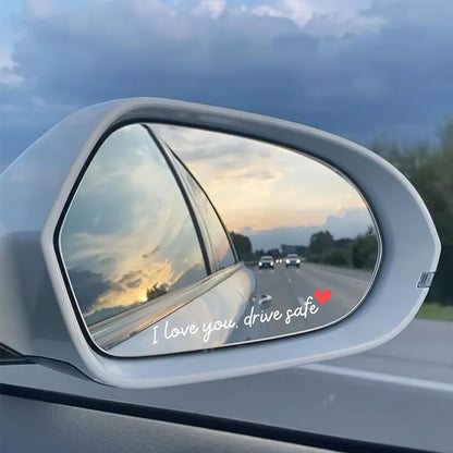 Spegelklistermärken "I Love You Drive Safe
