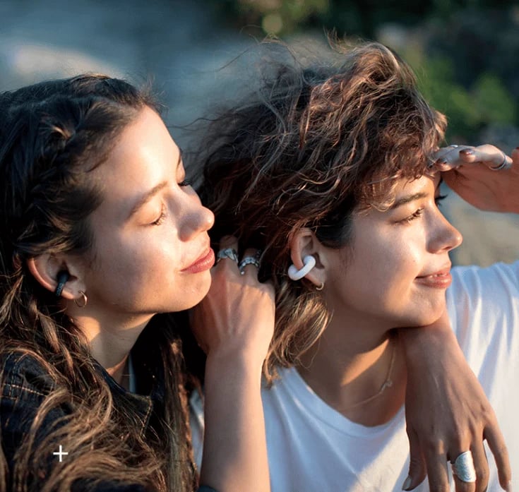 Trådlösa hörlurar med öronklämma och benledning🎧