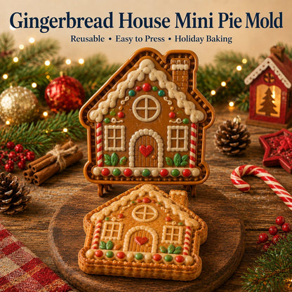 🎄8-Design Christmas Mini Pie Mold Collection| Reusable Embossed Molds