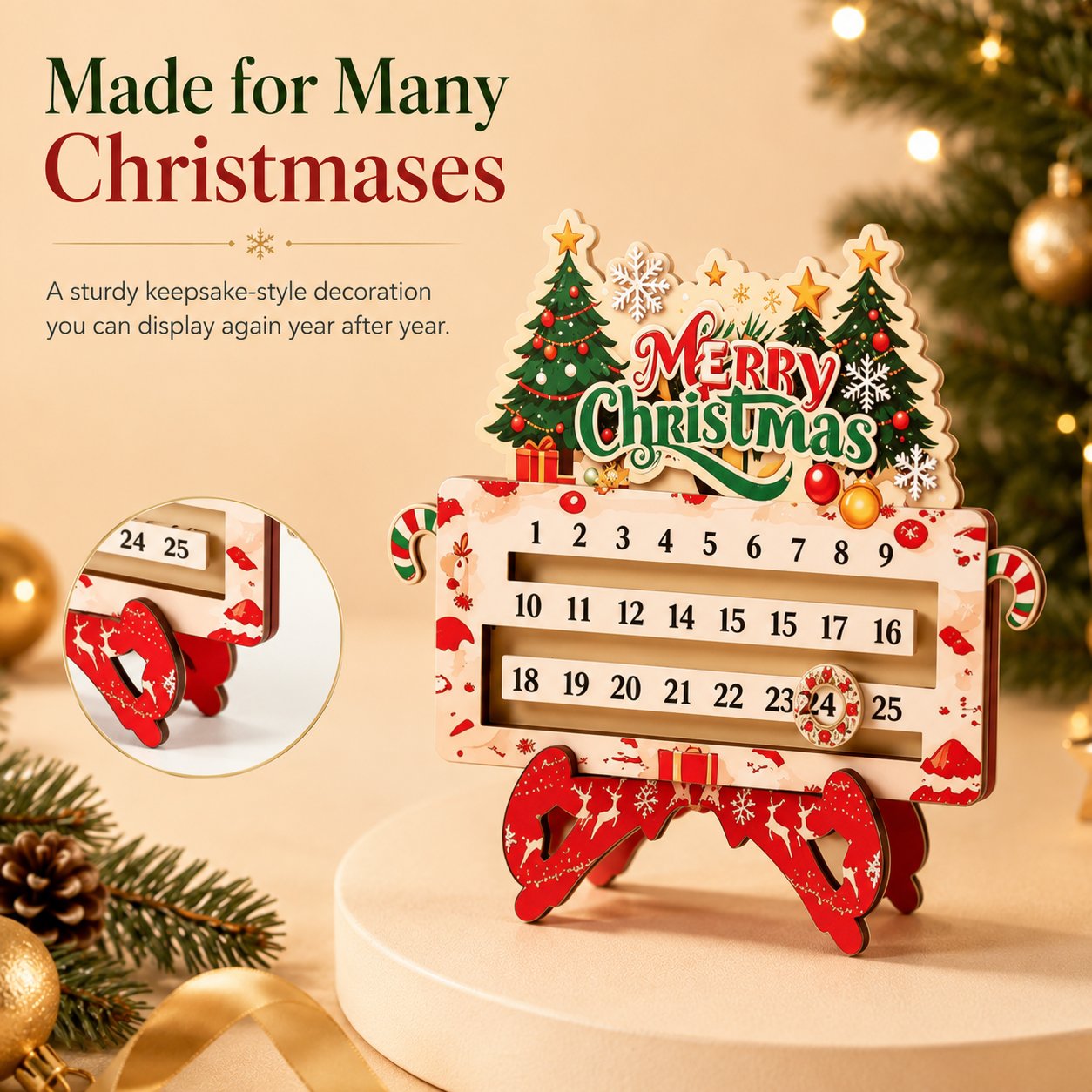 🎄25-Day Christmas Countdown Ornament