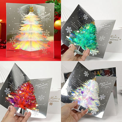 Julgran 3D pop-up-kort