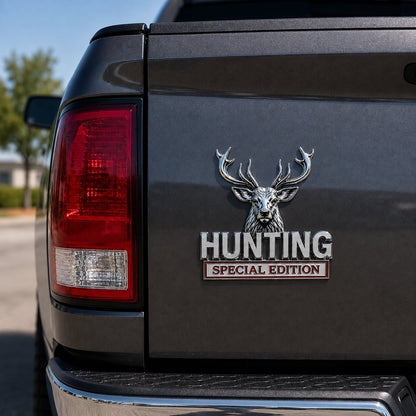 🦌 Premium 3D Deer Emblem Sticker – Upgrade Your Vehicle With Outdoor Style