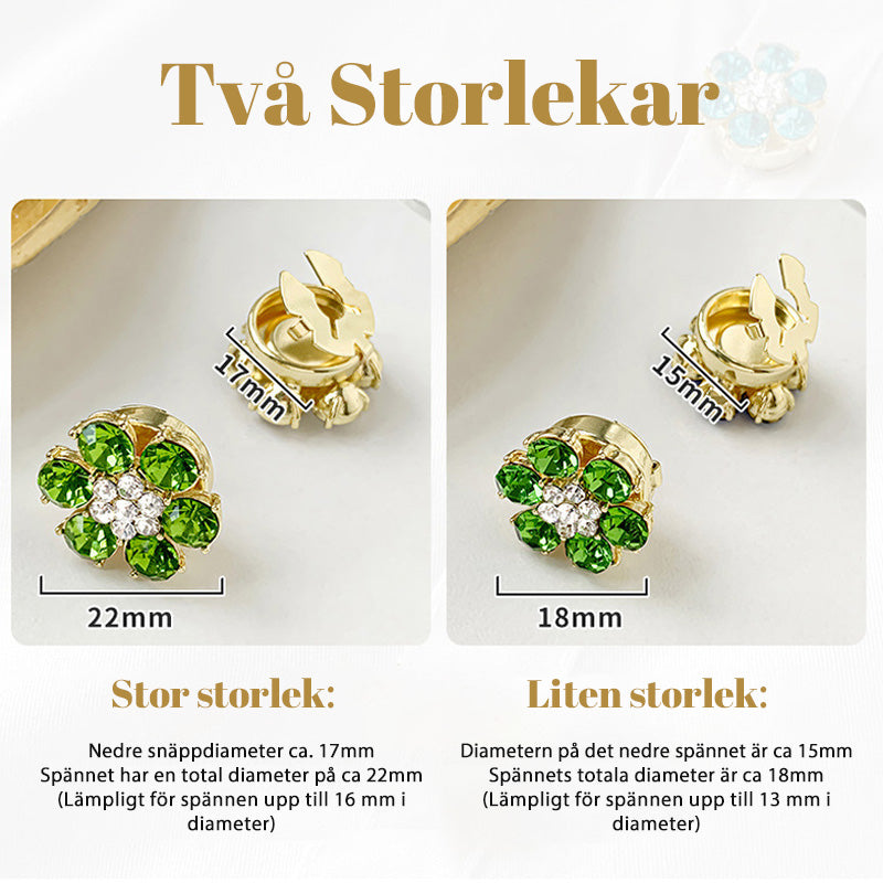 Moderiktiga Bröstnålar Med Rhinestone-Manschettknappar