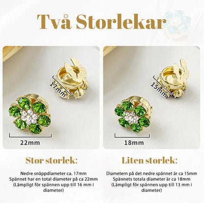Moderiktiga Bröstnålar Med Rhinestone-Manschettknappar