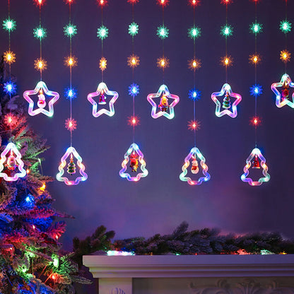 🎄✨ LED-julstämningsgardinljus · Lys upp varje festlig stund ✨🎄
