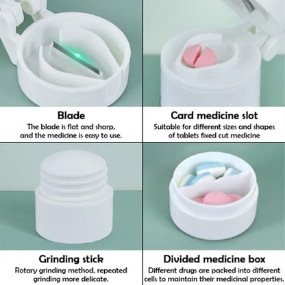 💊 Multifunktionell tablettdelare & krossare | Enkel att ta medicin, omtänksam vård 💊