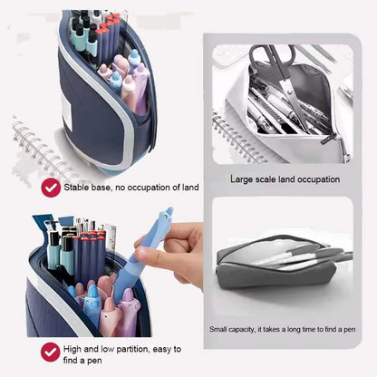 📚 Justerbart, infällbart pennfodral med stor kapacitet - ett drag och en omedelbar uppgradering! 🎨✨