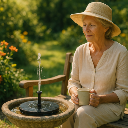 The solar fountain for vibrant gardens