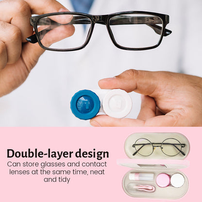 Double-Layer Dual-Purpose Glasses Case