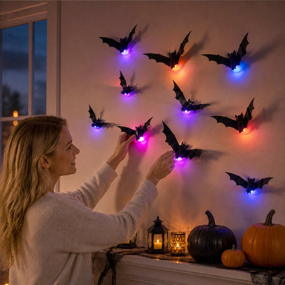 🦇 Halloween 3D Lighted Bats