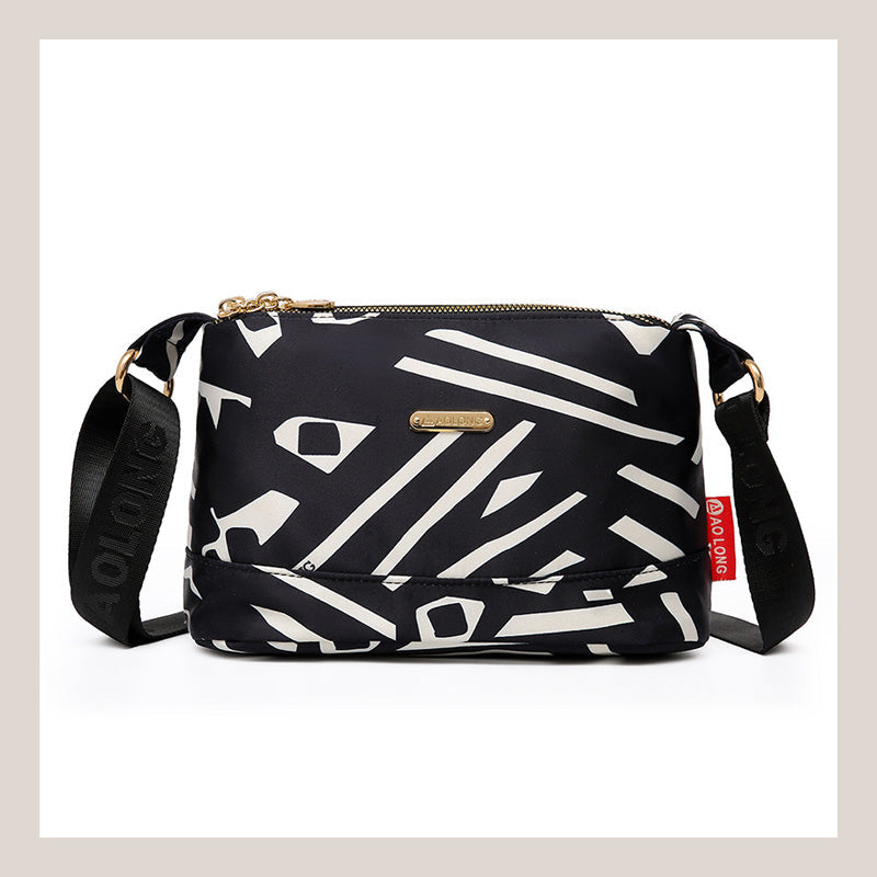 Crossbody-väska med flera fickor för kvinnor