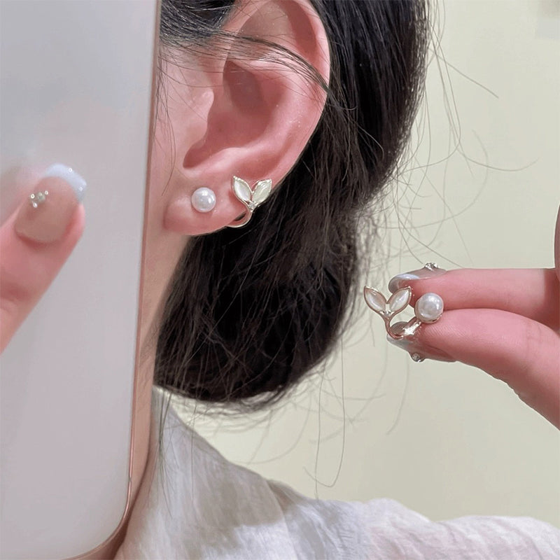 2024 Ny modell Cat's Eye sten Fishtail pärlörhängen