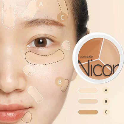 3-färgad Concealer Cream