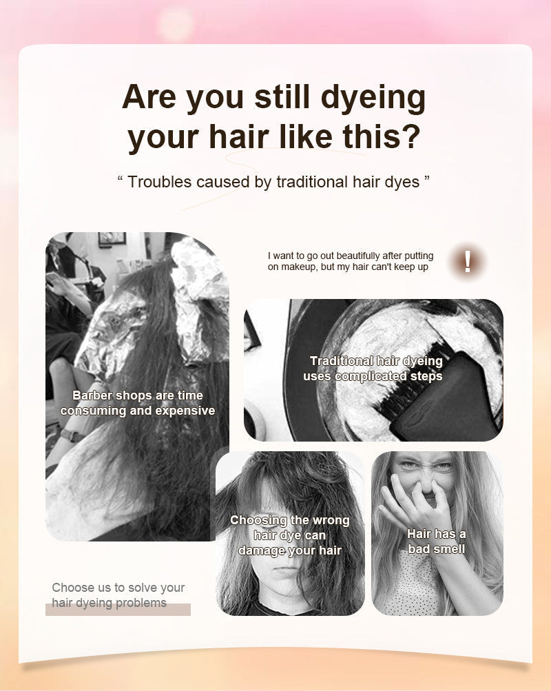 🧴3-in-1 hair dye comb | Easy hair dyeing at home with a built-in brush