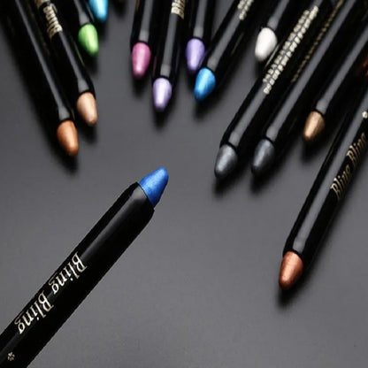 15 Färger Fluorescerande Eyeshadow Pencil Vattentät Glitter Eyeshadow Eyeliner