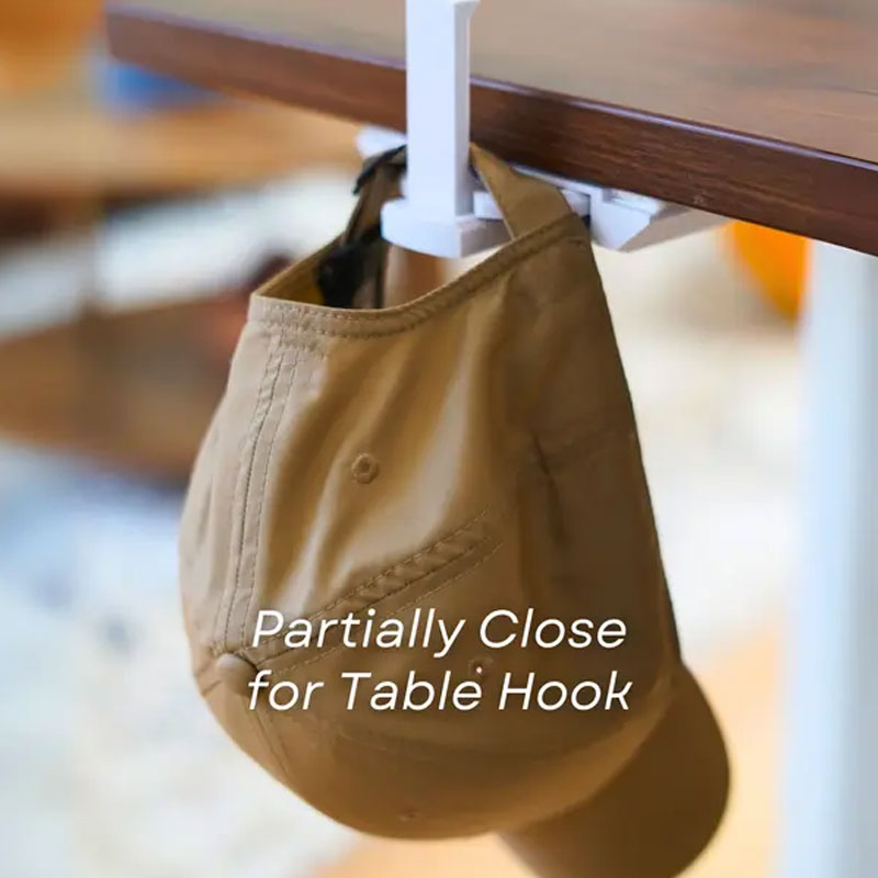 Vikbar mugghållare för skrivbordet