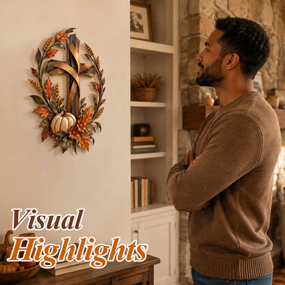 🍂✝️ Autumn Cross – Fall Harvest Wall Decor