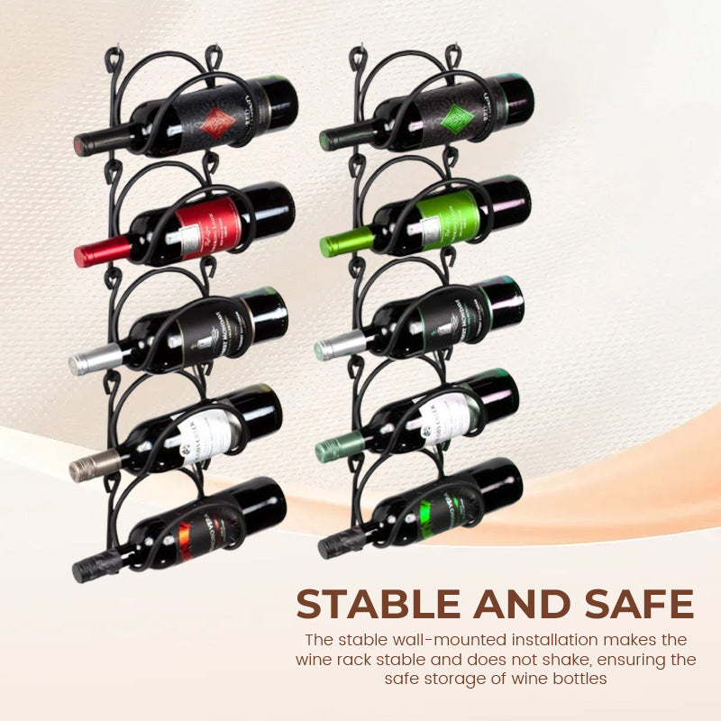 🍹Väggmonterat multifunktionellt vinställ 🍷