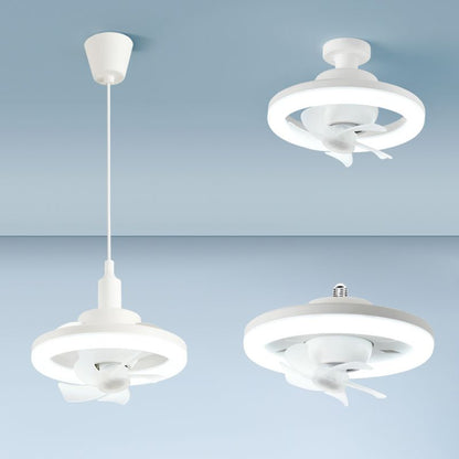 360-graders roterande LED-fläktlampa