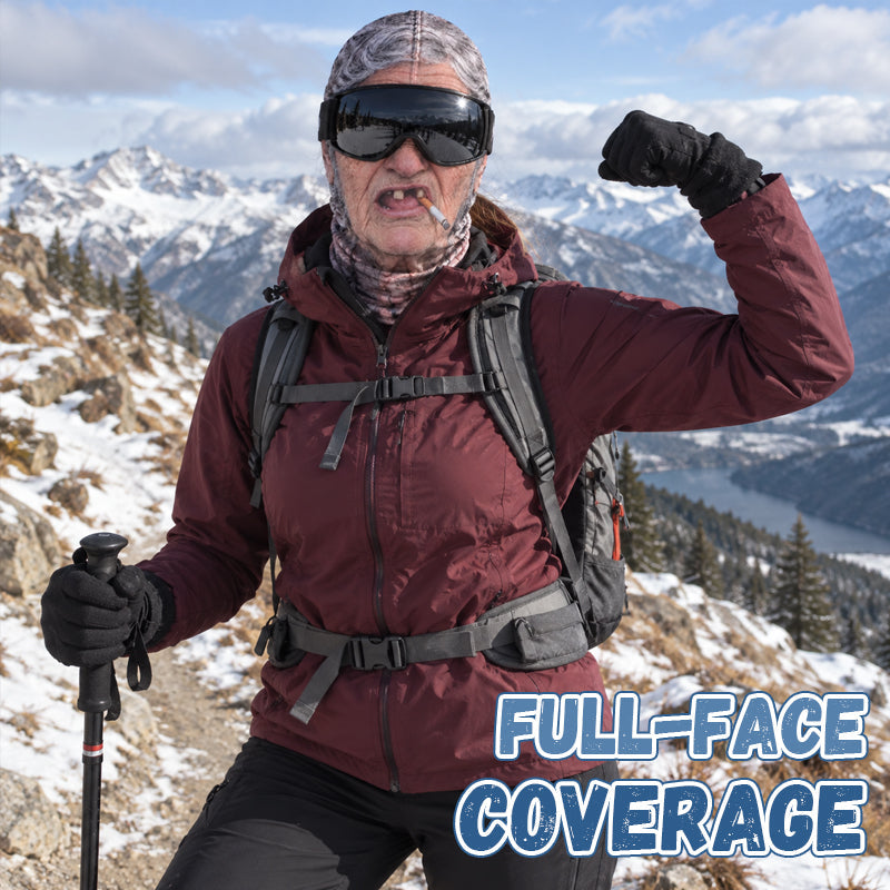 😂Funny Realistic Face Ski Mask – Hilarious Winter Party Gear for Outdoor Groups