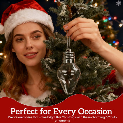 Christmas Bulb Gift Jar