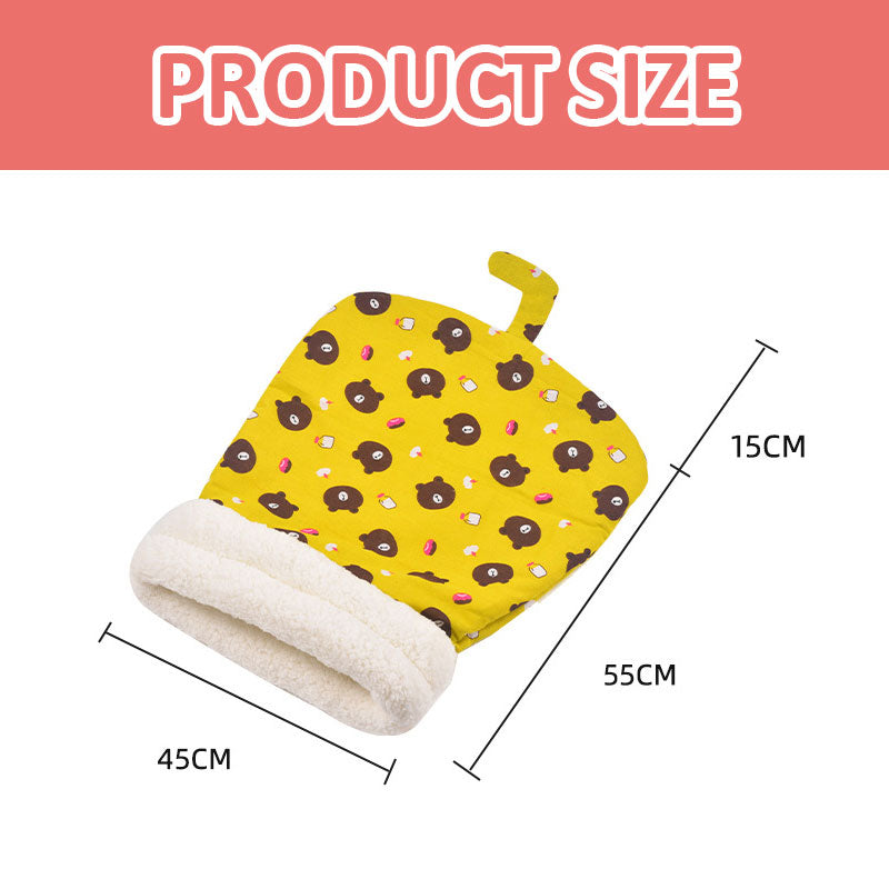 Täcke i sovsäcksstil Kattnäste