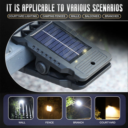 Solar-Gartenzaun-Clip-Licht Für Den Außenbereich