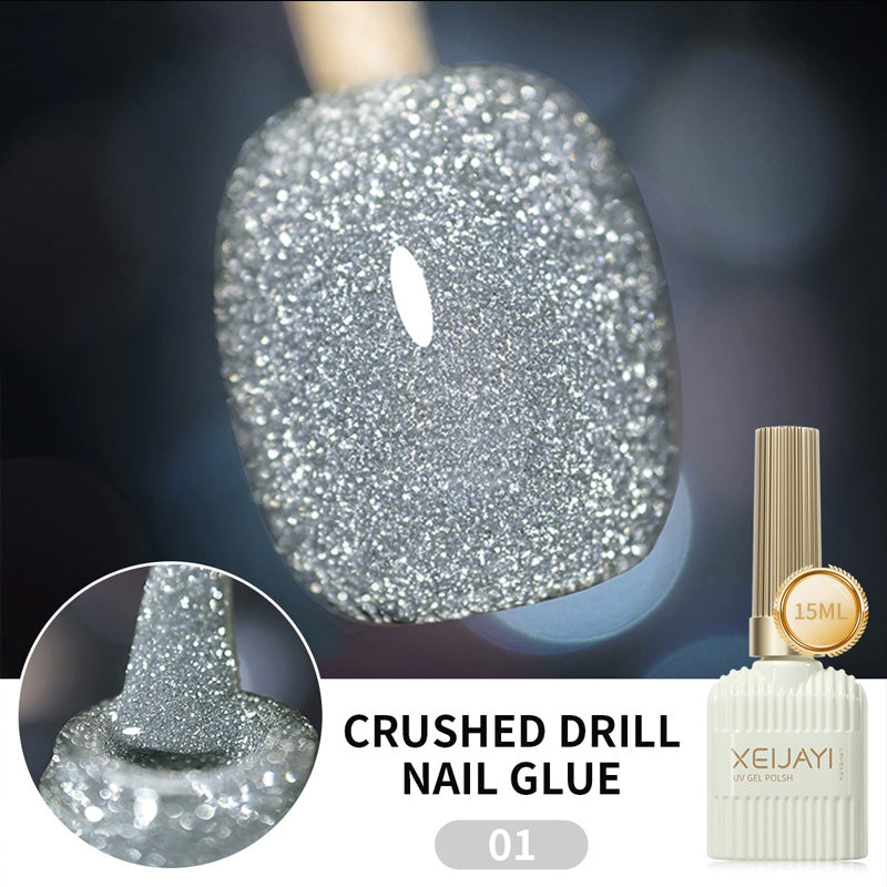 Glitternagellack med hög densitet