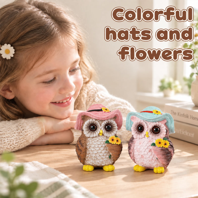 Creative Owl Figurine for Home, Garden & Tabletop Décor
