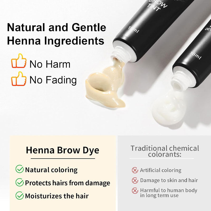 🖌️ 2-i-1 ögonbryn- och ögonfransfärgningski