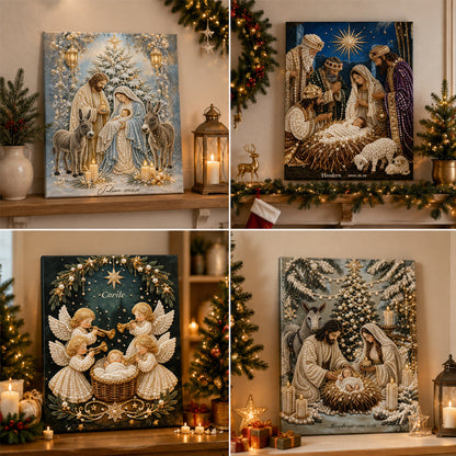 💎Nativity Scene Diamond Painting Kit | Jesus Christ Christmas Faith Art Decor