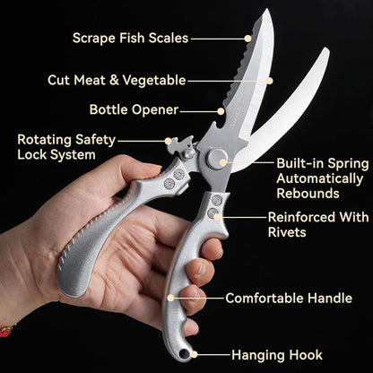 🔪 Heavy-Duty Poultry Bone Scissors – Your Ultimate Kitchen Power Tool