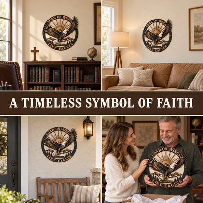 🦅“Soar on Wings Like Eagles” Christian Metal Wall Decor