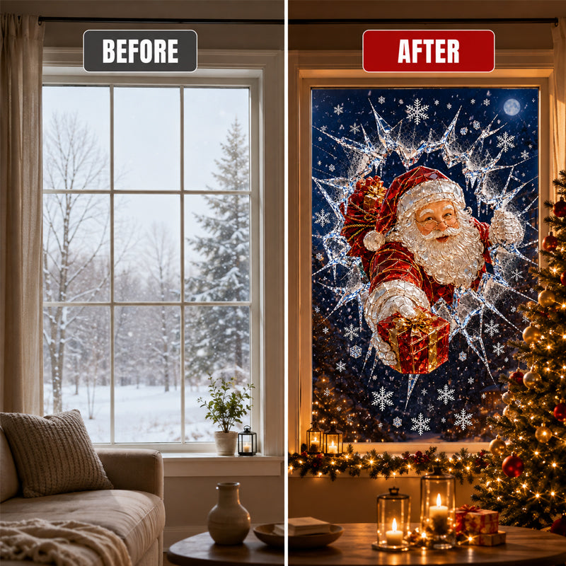🎅Crystal Santa Claus Window Decoration