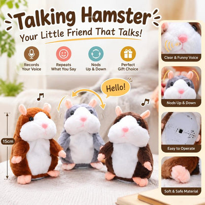 🐹 Talking Hamster Plush That Repeats Your Voice