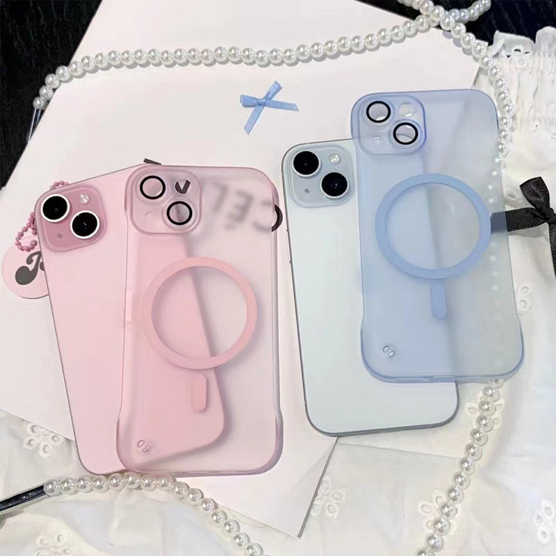 Ultratunt Ramlöst Magnetiskt Frostat Mobiltelefonskal