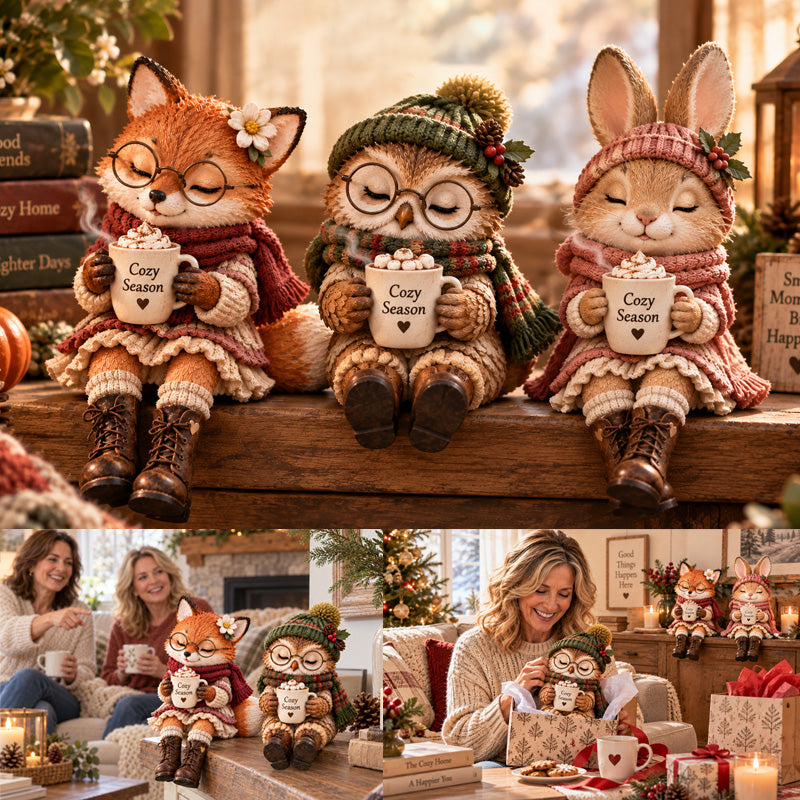 Heart-warming and touching Christmas animal figurines