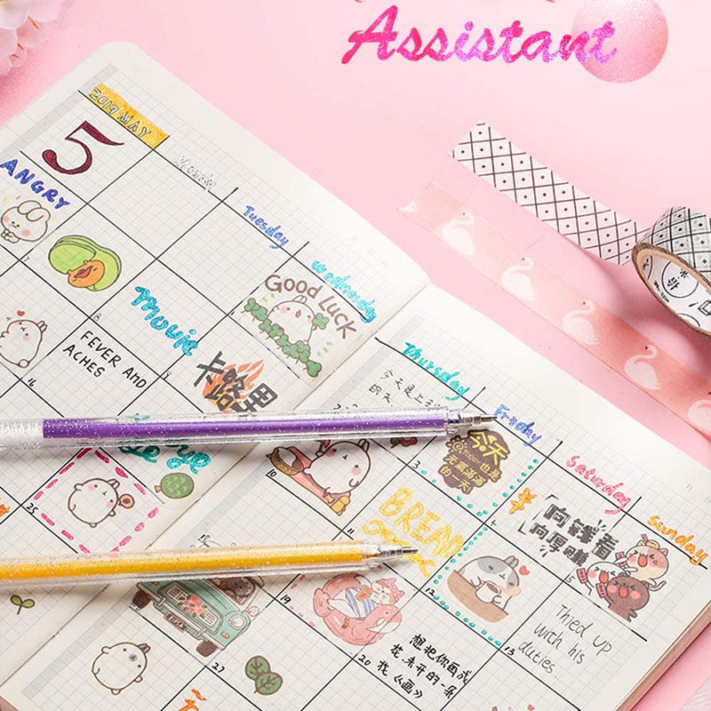 Metallfärgad Flash Gel Pen