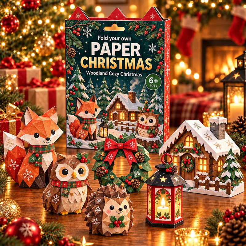 🎁Christmas Paper Craft Kit – Fold & Create Your Own Holiday Decorations