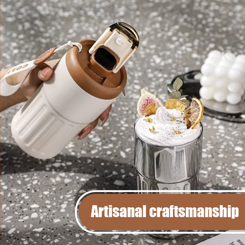 Kaffetermos med temperaturdisplay