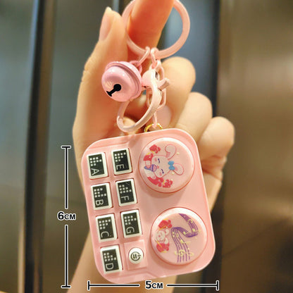 DJ-nyckelring med minidjur Barnleksak