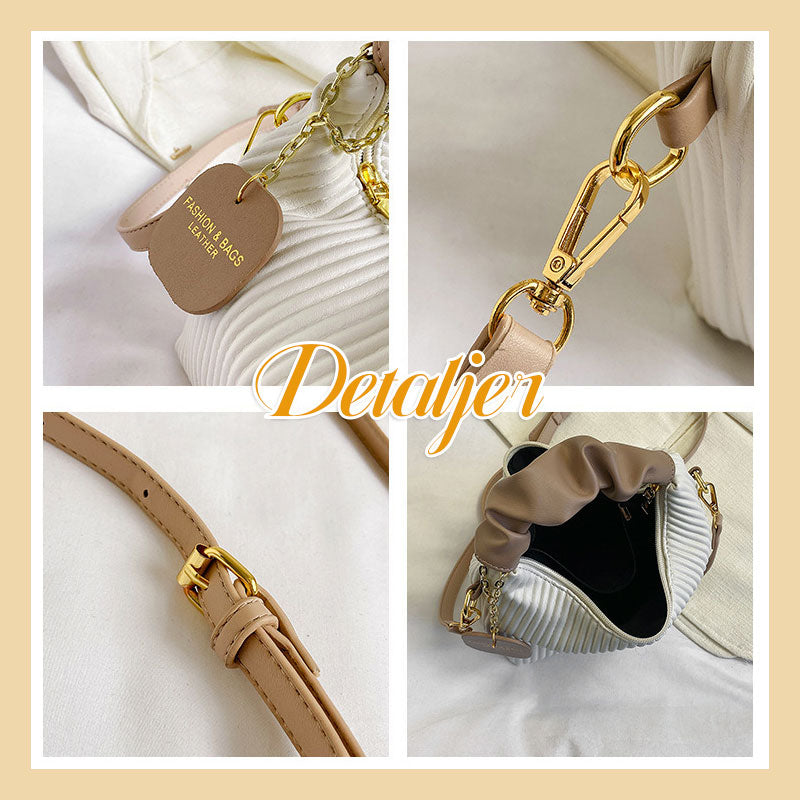 Ny design Enaxlad Kvalitetskänsla Vertikal Rand Handväska