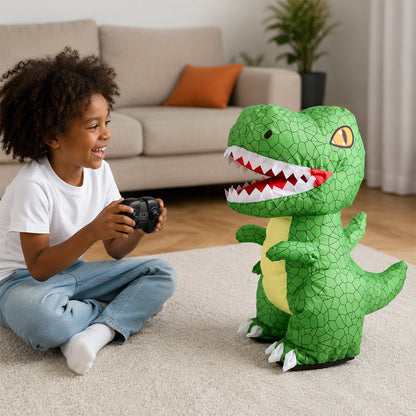 🦖 Remote-Control Inflatable T-Rex Toy for Kids